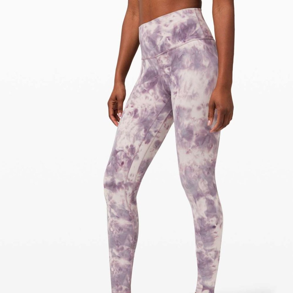Lululemon Align Pant 28" Diamond Dye Pink Bliss Graphite Purple